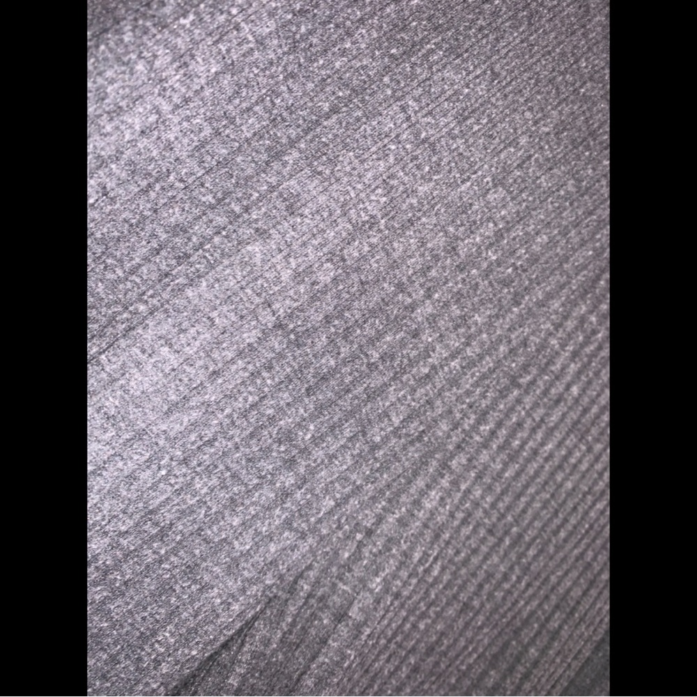 Gray Ribbed Leggings - Picture 5 of 6